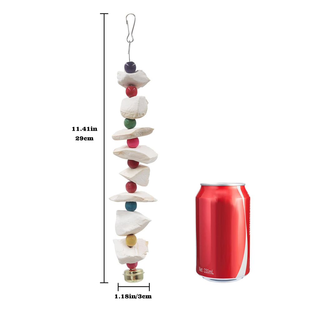 MHLLGN parakeet toy setup with hanging hooks for easy cage attachment and fun