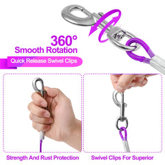 Mi Metty chew-proof dog lead emphasizes rust resistance and long-lasting durability.