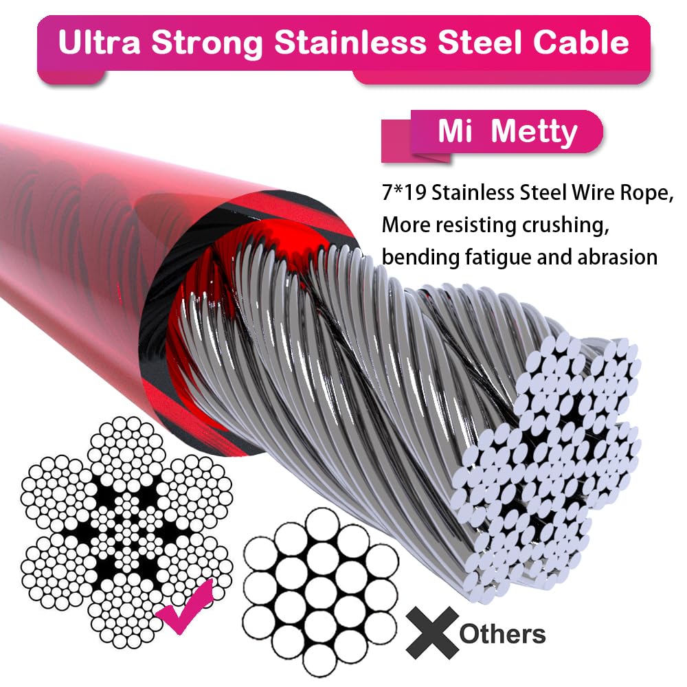 Mi Metty heavy-duty dog lead end closeup shows reinforced ends for securing dogs up to 125lbs.