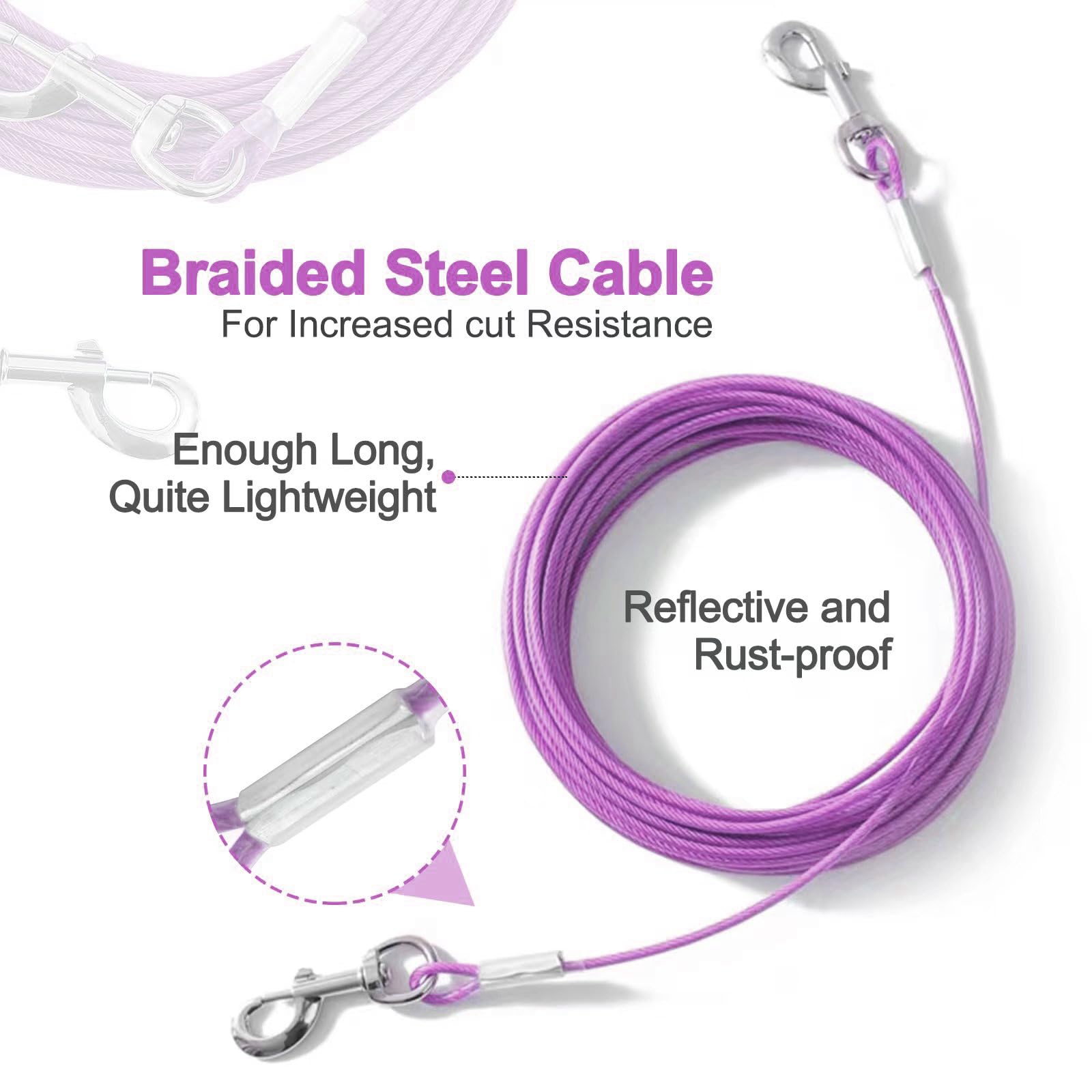 Mi Metty steel wire with PVC coating offers heavy-duty strength and weather resistance.