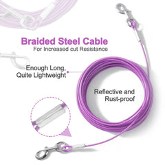 Mi Metty steel wire with PVC coating offers heavy-duty strength and weather resistance.