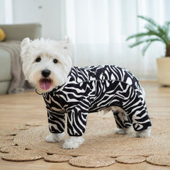 Miaododo fleece dog coat windproof closeup with high collar shield