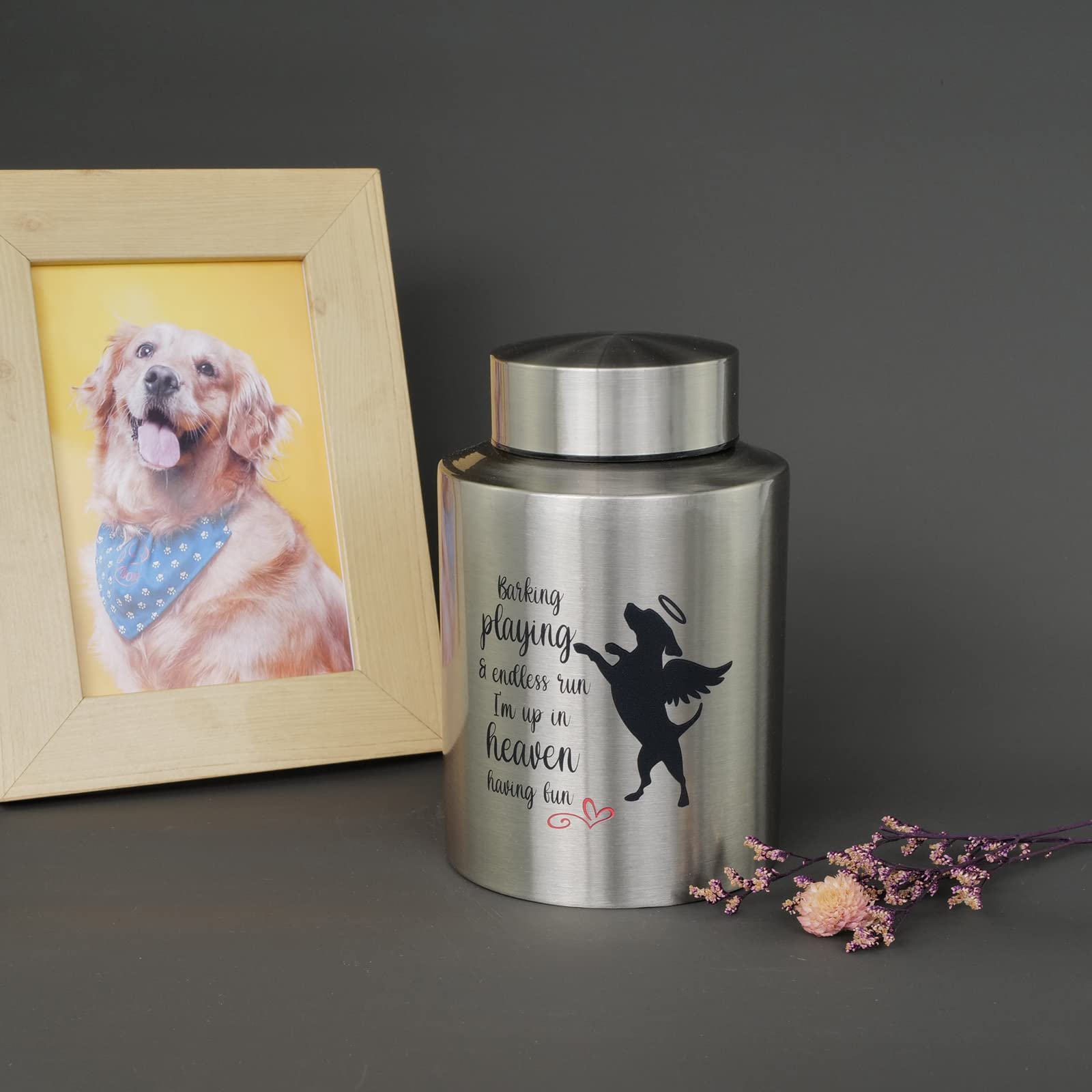 Mianachilu velvet pouch protects urn and for easy transport
