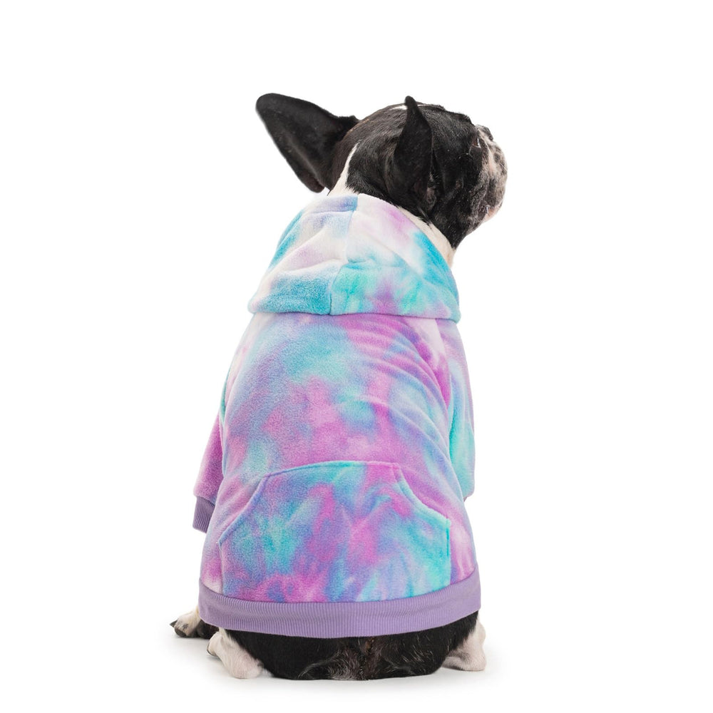 Miaododo camo dog hoodie back view showcasing durable design for adventures