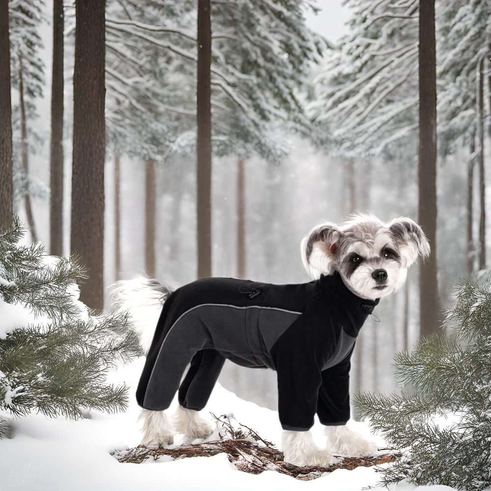Miaododo fleece coat windproof back detail for cold-weather wear.