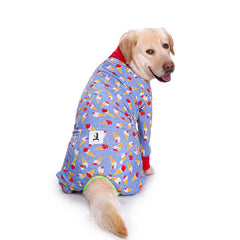 Miaododo dog onesie side view shows lightweight construction for all-season wear and comfort