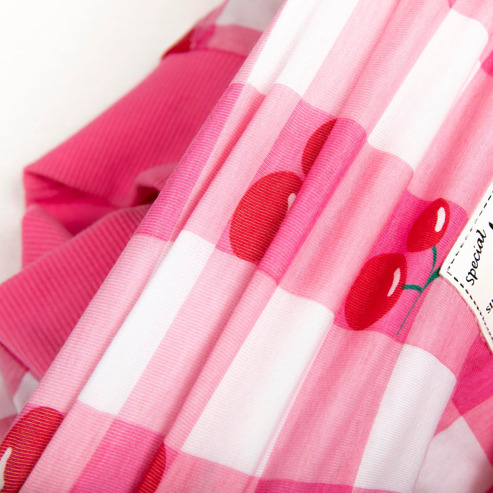 Miaododo pink dog recovery suit cute print and durable fabric for daily wear.