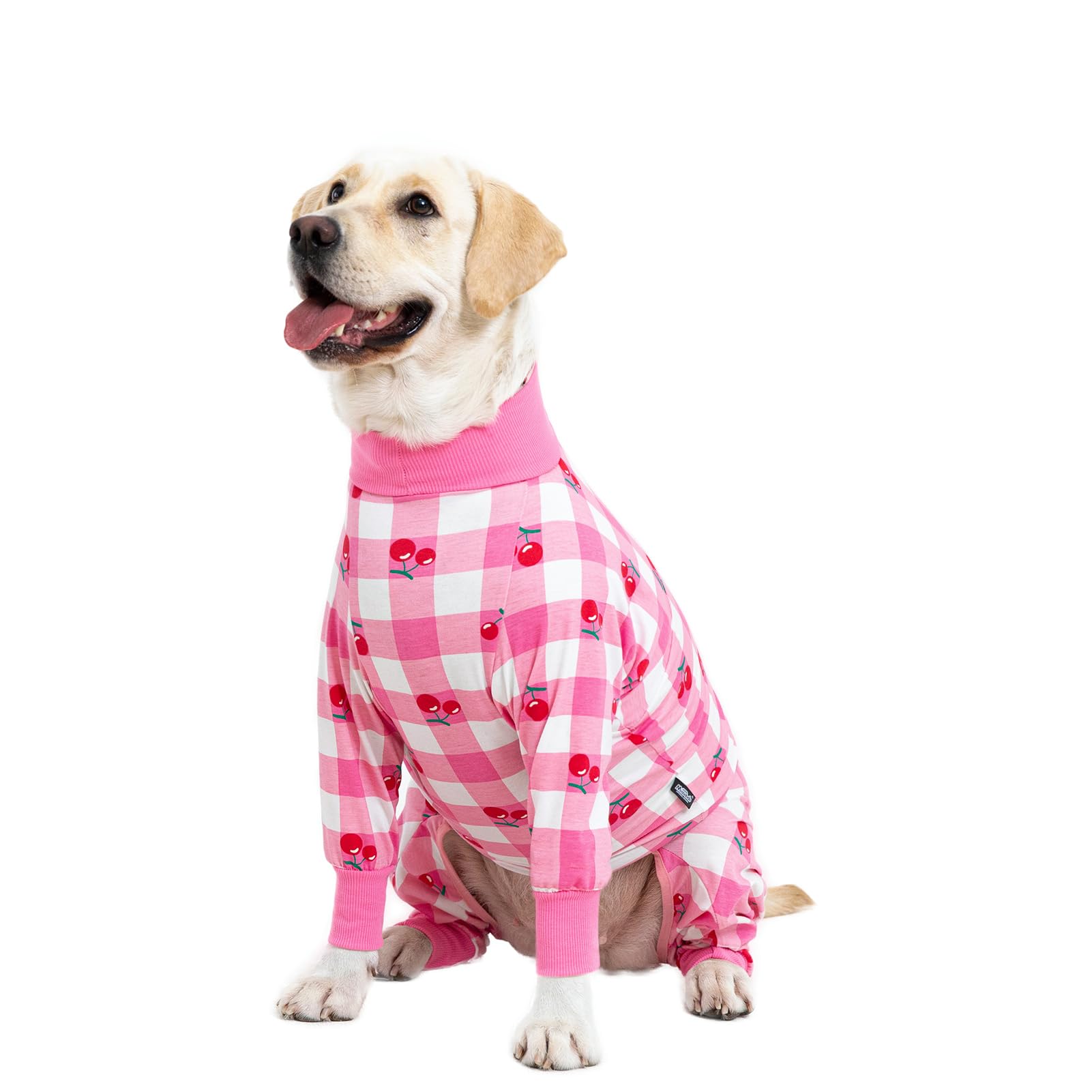 Miaododo pink dog recovery suit lightweight cotton keeps dogs comfortable year-round.