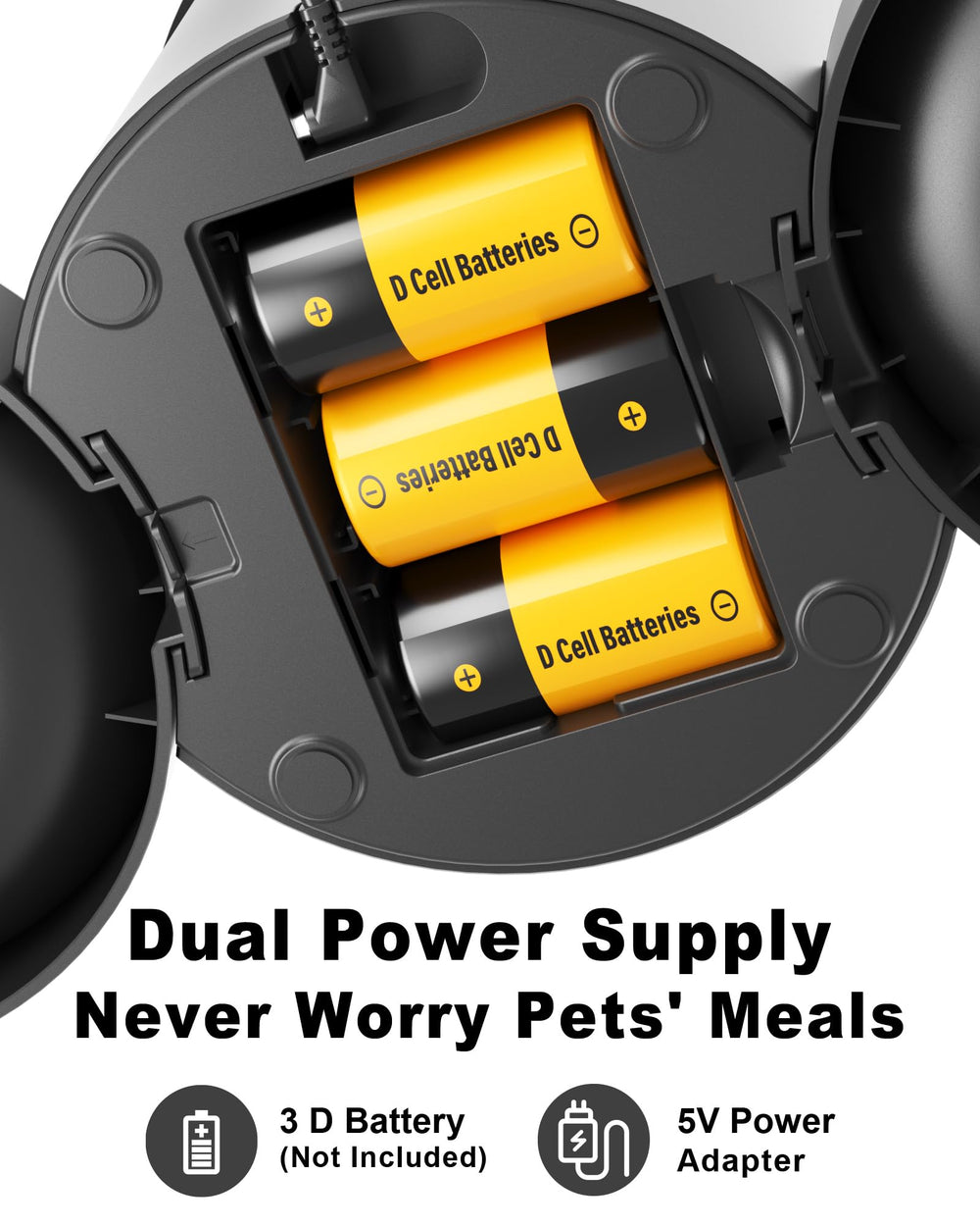 Miaosical clover rotor preventing kibble jams during feeding