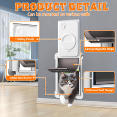 MIAOTONG dog door wall double flap seal aids weather resistance.