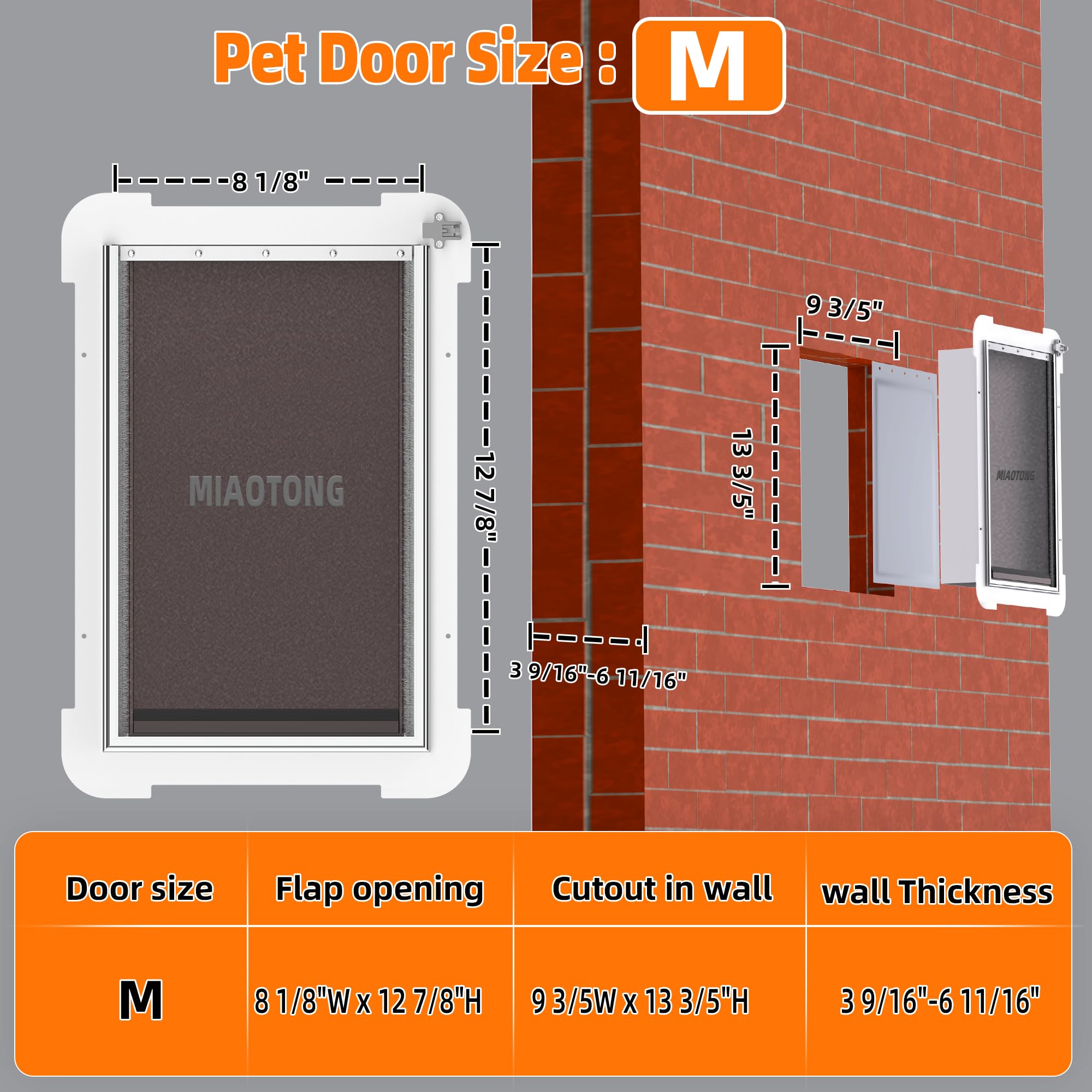 MIAOTONG double-magnetic-flaps close-up shows secure seal and smooth operation.