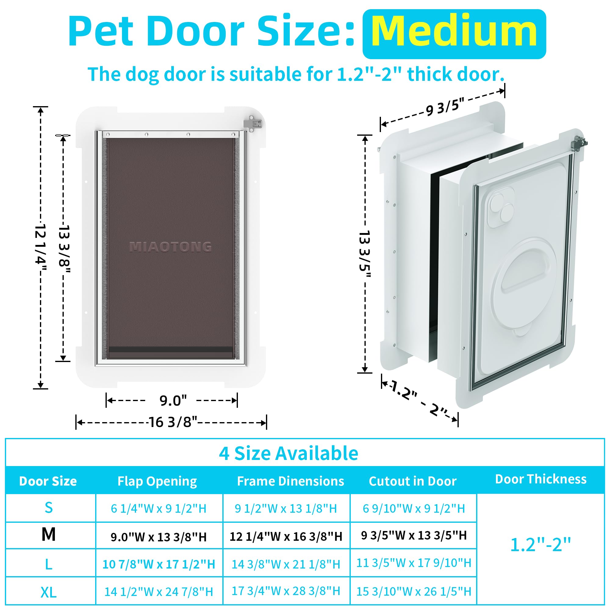 MIAOTONG energy efficient insulated flap maintains indoor temperature