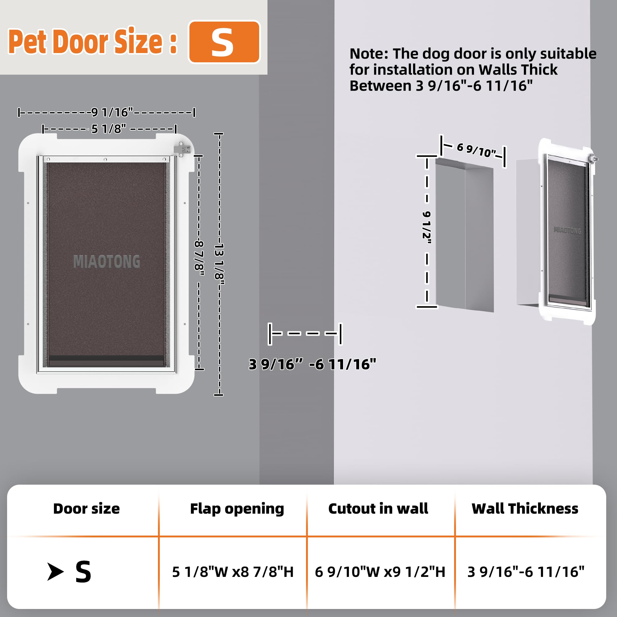 MIAOTONG steel frame aluminum lock highlights sturdy weather-ready design.