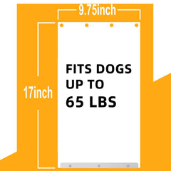 MIAOTONG XL dog door flap 9.75x17 open for easy passage.