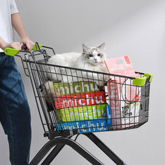 Michu tofu cat litter peach-scent variant packaging shows variety for homes.