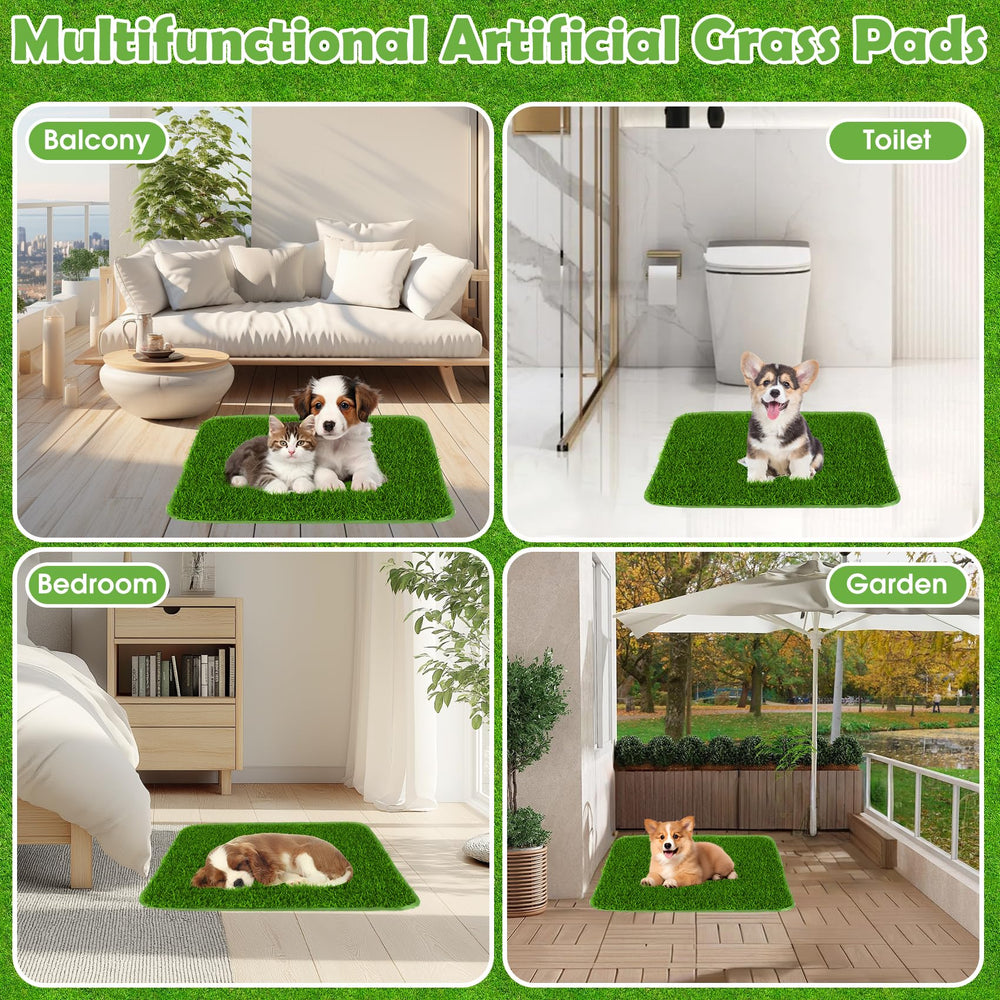 Micnaron dog grass pad compact 28x18 fits small spaces.