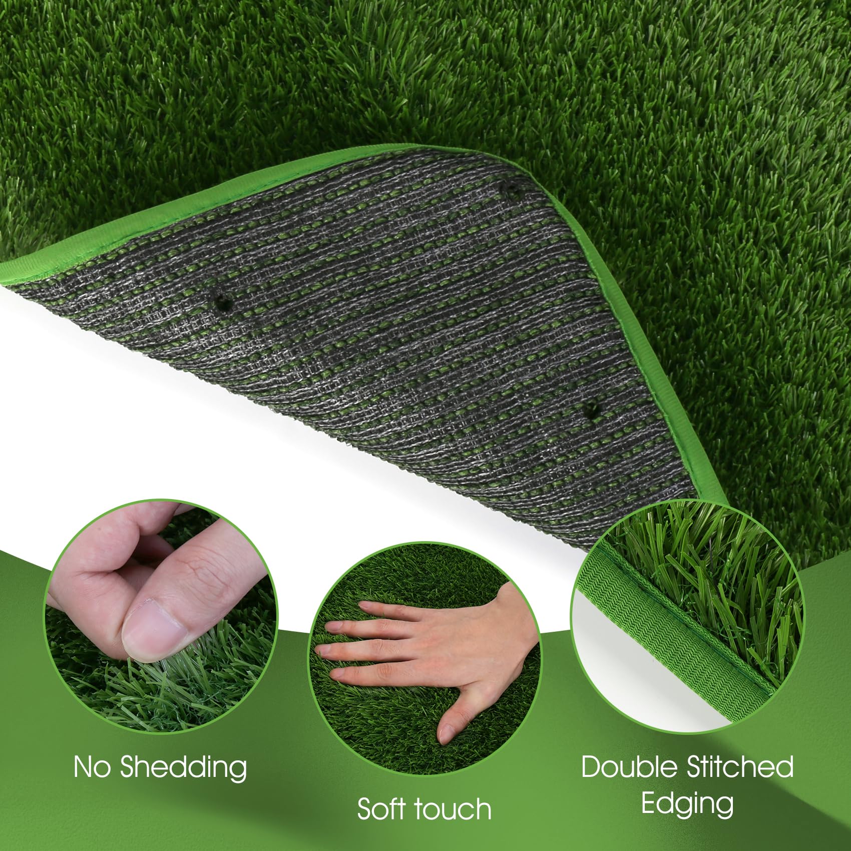 Micnaron dog grass pad in bathroom setup for quick access.
