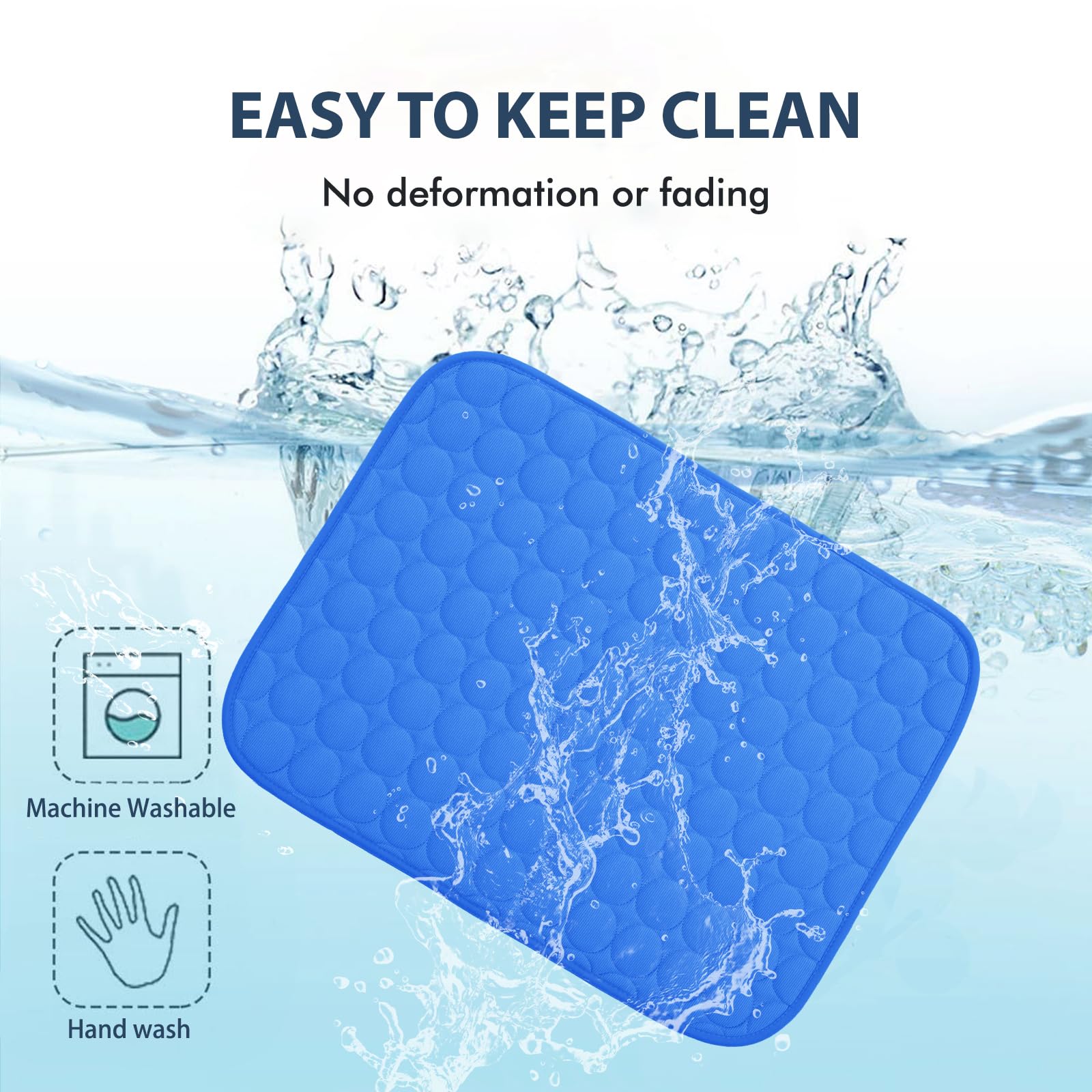 MICROCOSMOS cooling mat water absorption top close-up highlights a breathable surface.