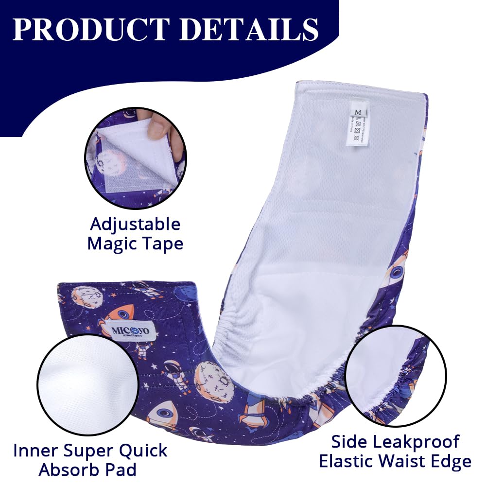 MICOOYO belly band dog wrap back view highlights snug fit and leak protection.