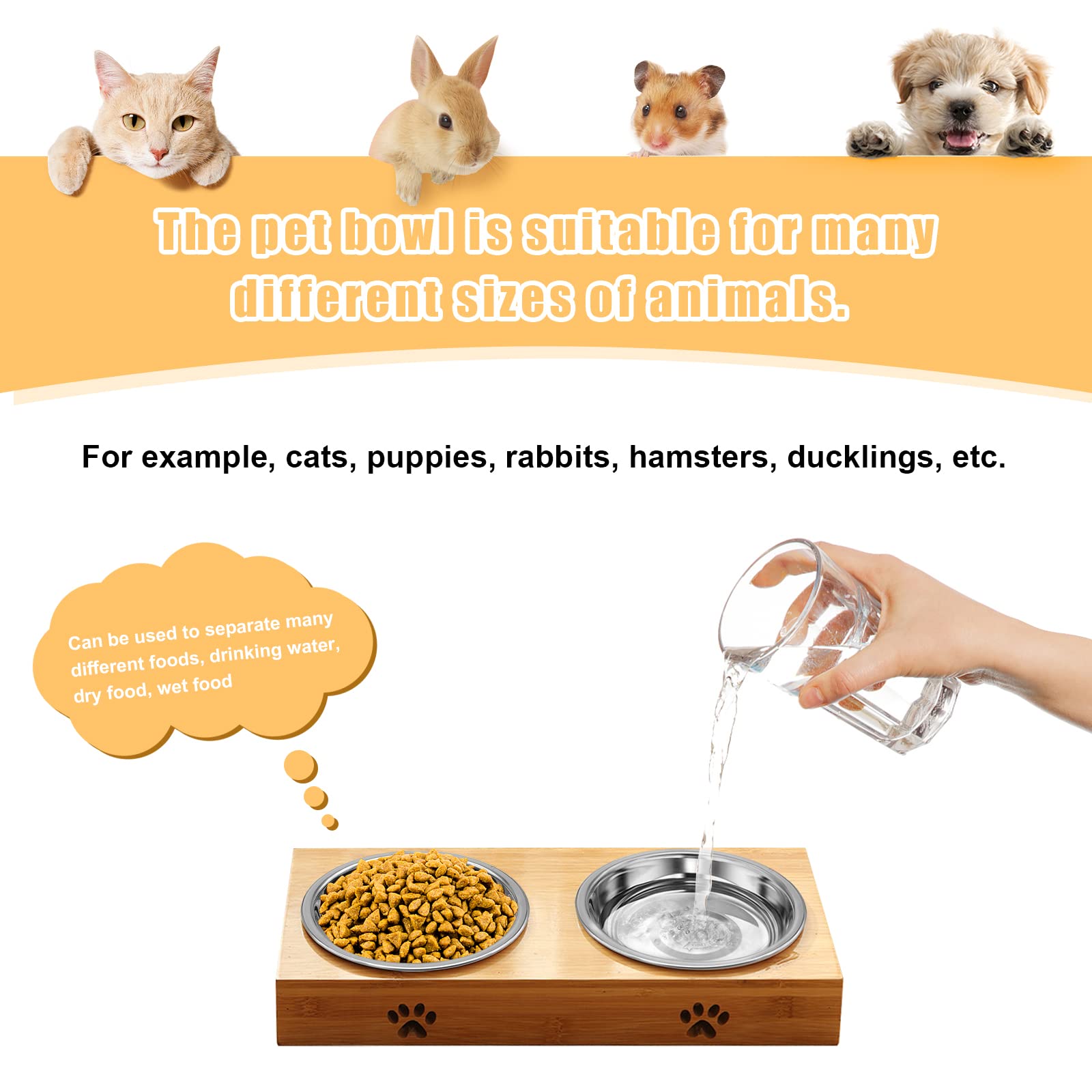 MicoSim bowls suitable for water and dry or wet food meals