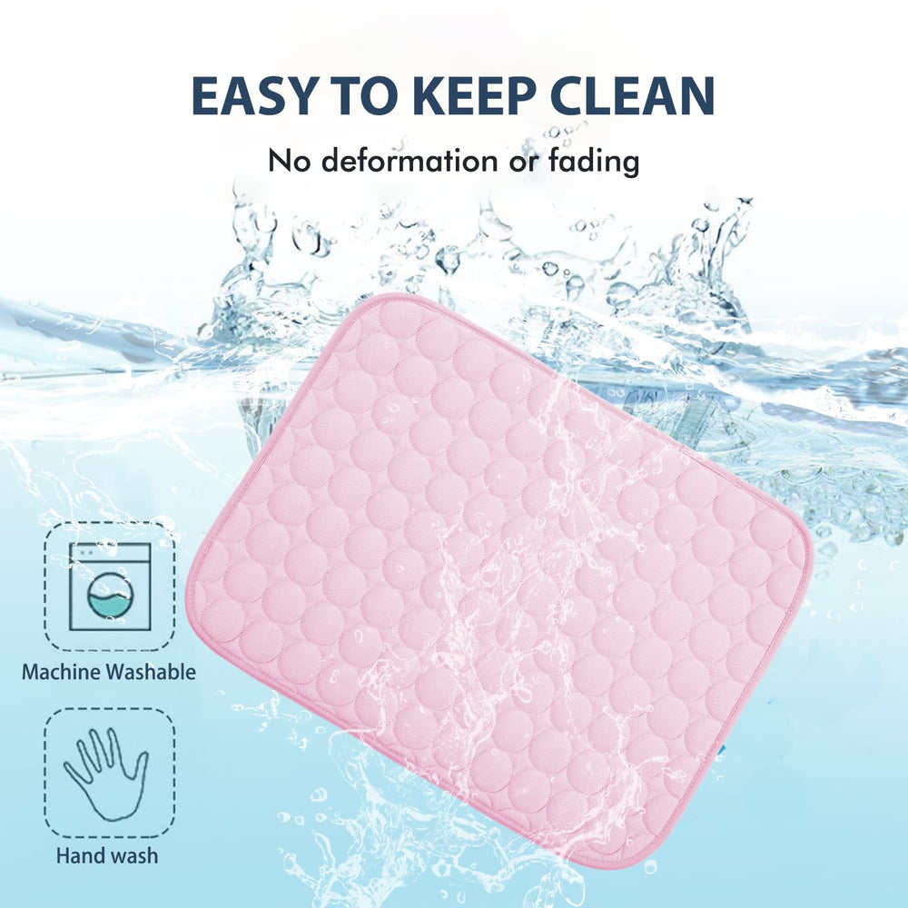 MICROCOSMOS cooling mat easy-clean machine-washable for hassle-free maintenance.