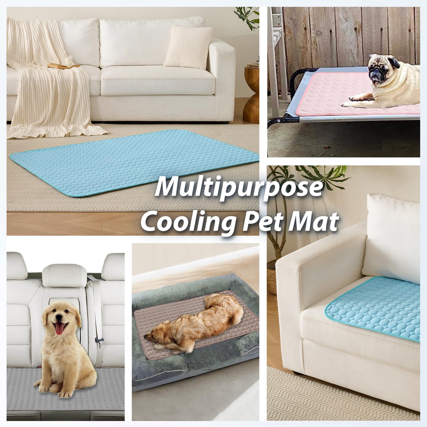 MICROCOSMOS cooling mat portable and foldable for travel and indoor use.