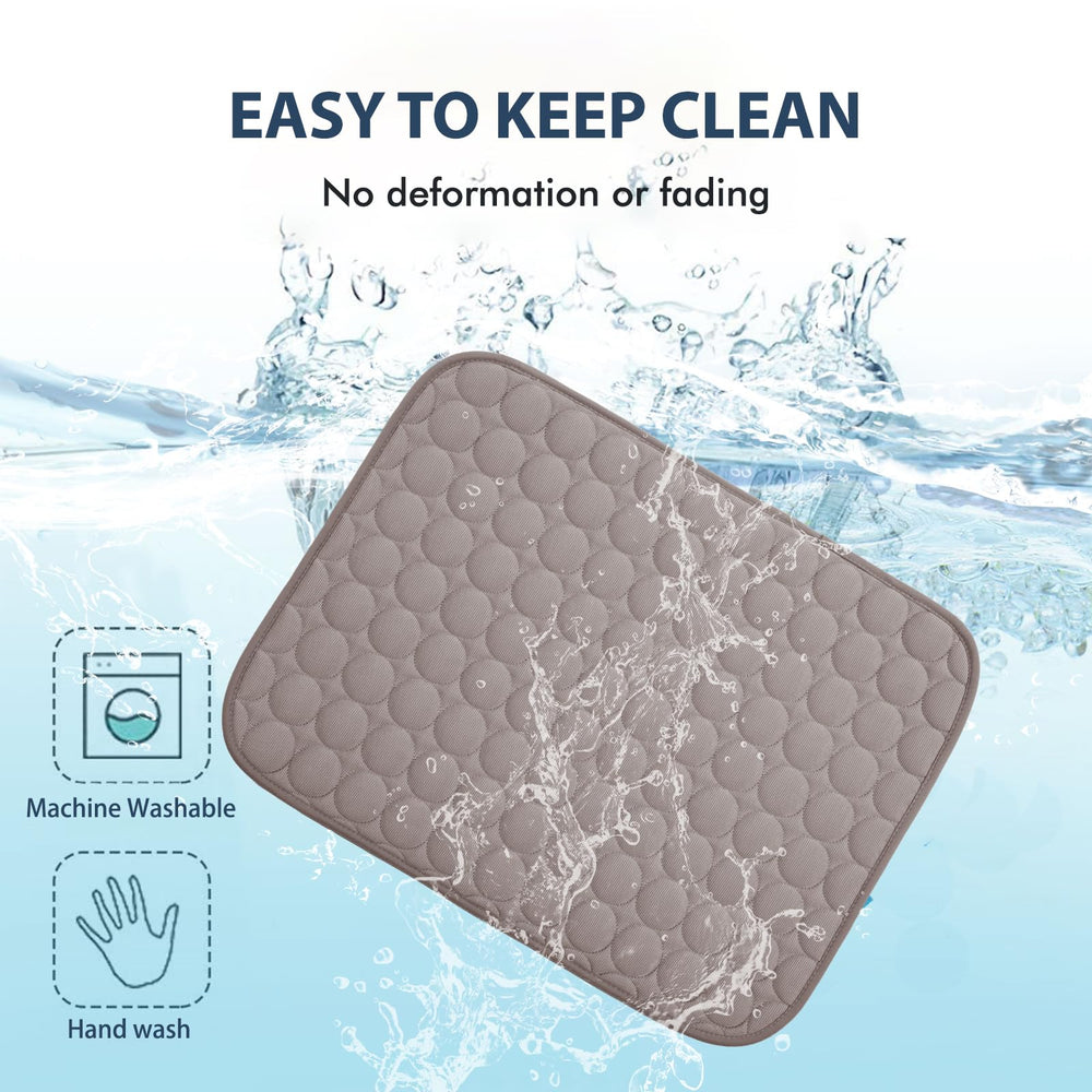 MICROCOSMOS Summer Cooling Mat in car seat for portable cooling during travel