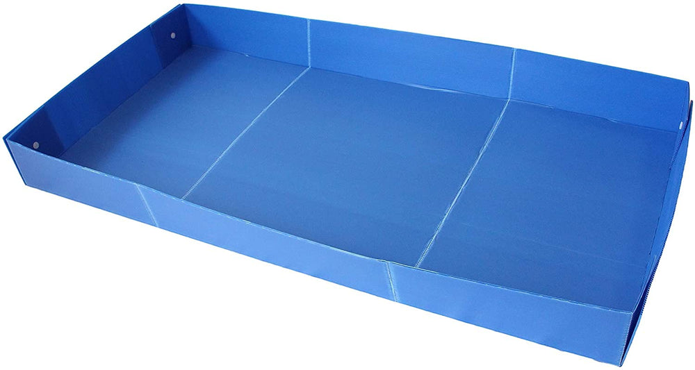 Midlee corrugated plastic cage liner base provides a sturdy 47x24 inch foundation for DIY pig habitats.