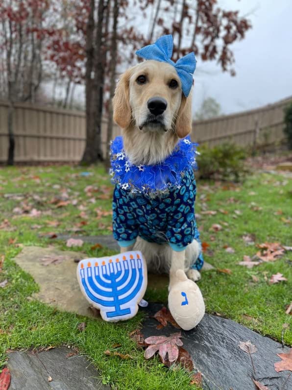 Midlee Dreidel Hanukkah plush with white stuffing for soft cuddles.