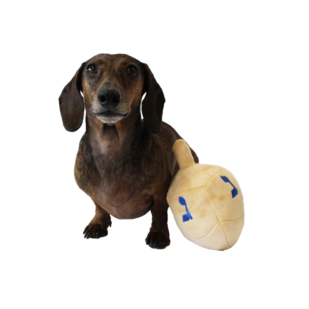 Midlee Hanukkah dog toy sized for large dogs with plush interior.
