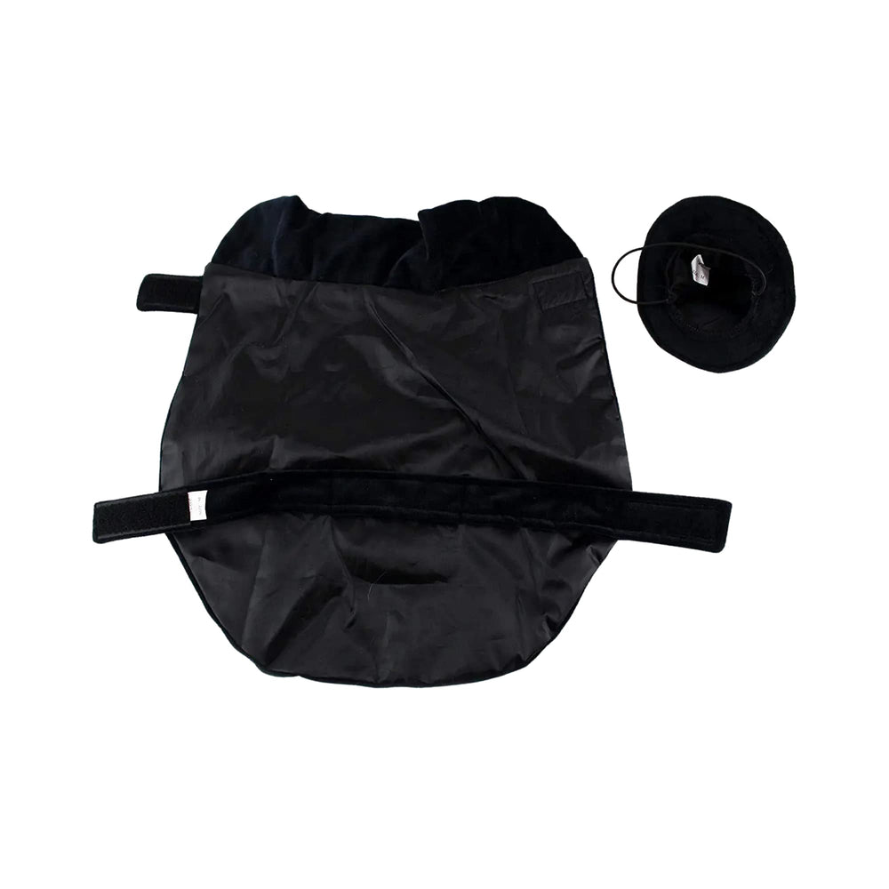 Midlee Witch Cape Velcro closure detail enables quick dressing and removal