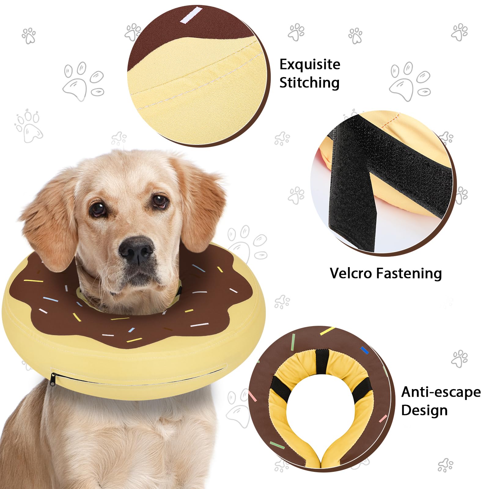 MIDOG breathable donut collar fabric supports comfort during recovery