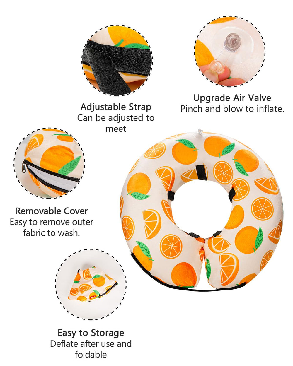 MIDOG donut collar adjustable-secure-fit demonstrates easy on-off and stability
