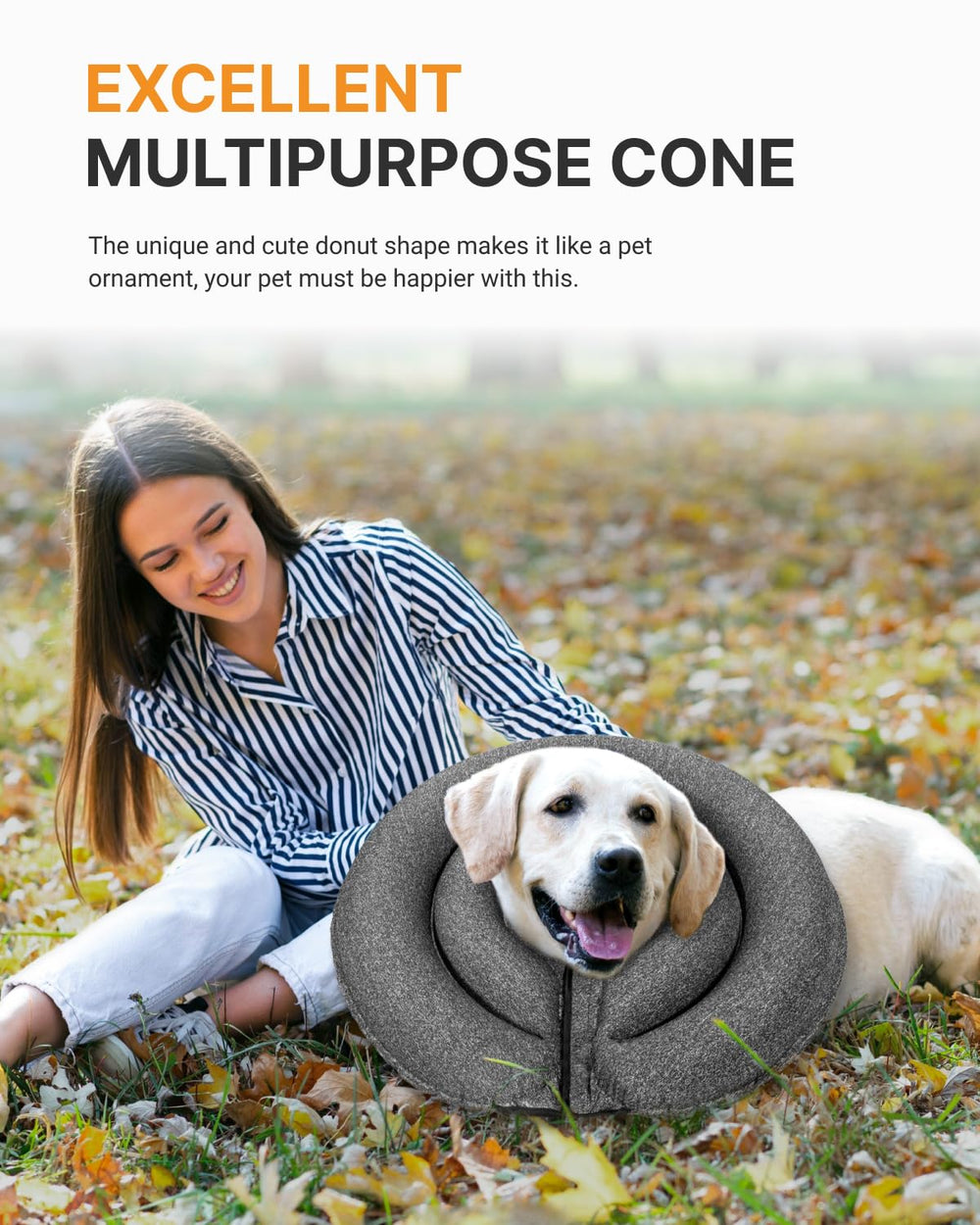 MIDOG donut cone gray adjustable rope buckle for secure fit