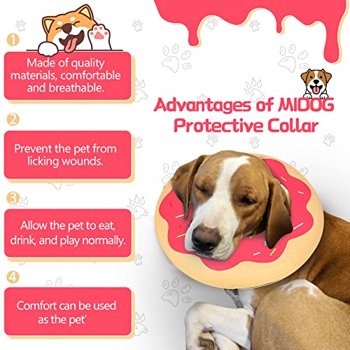 MIDOG donut cone red side view demonstrates flexible protection that doesn't obstruct movement.