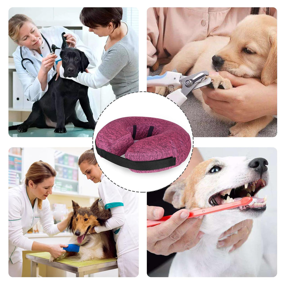 MIDOG donut cone rose-lateral-protection protects neck while maintaining visibility
