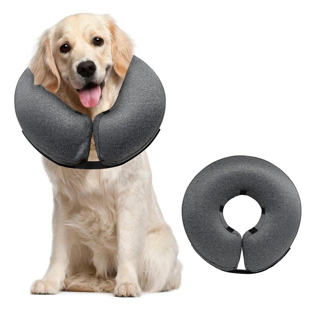 MIDOG inflatable donut cone exterior demonstrates soft comfort for recovery.