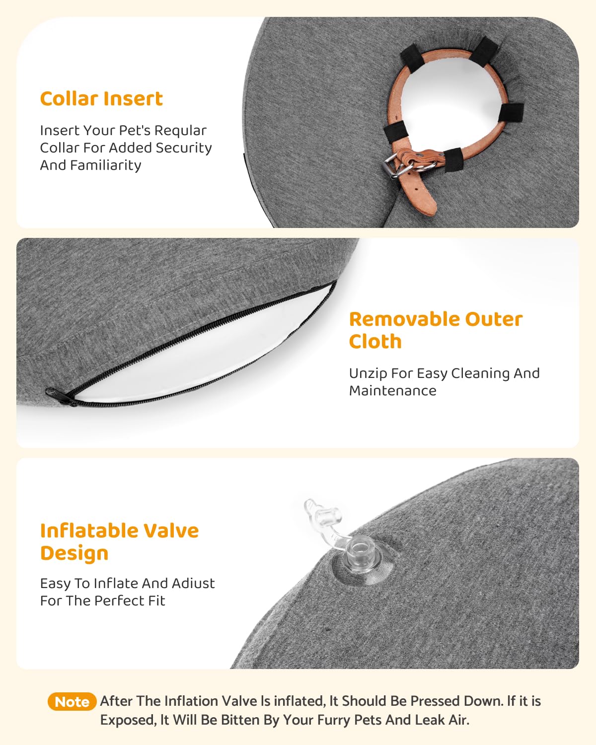 MIDOG neck measure guide grey assists finding the perfect size