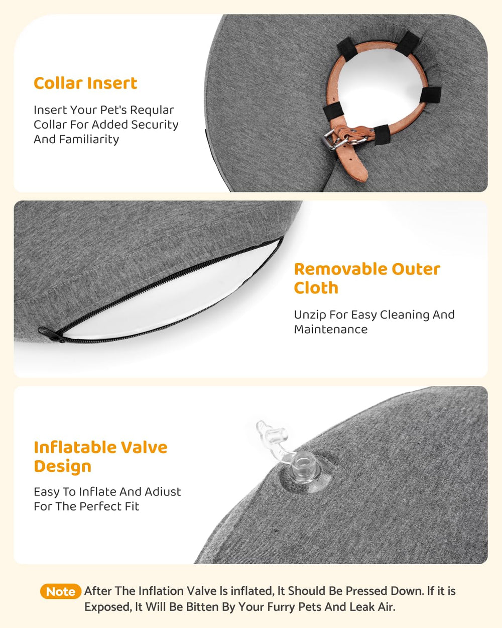MIDOG neck measure guide grey assists finding the perfect size