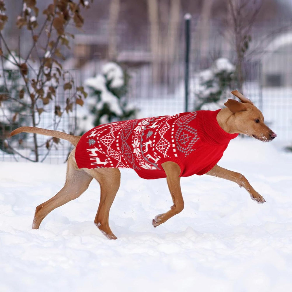 Midollarle extra-large dog Christmas sweater durable acrylic fabric for easy washing