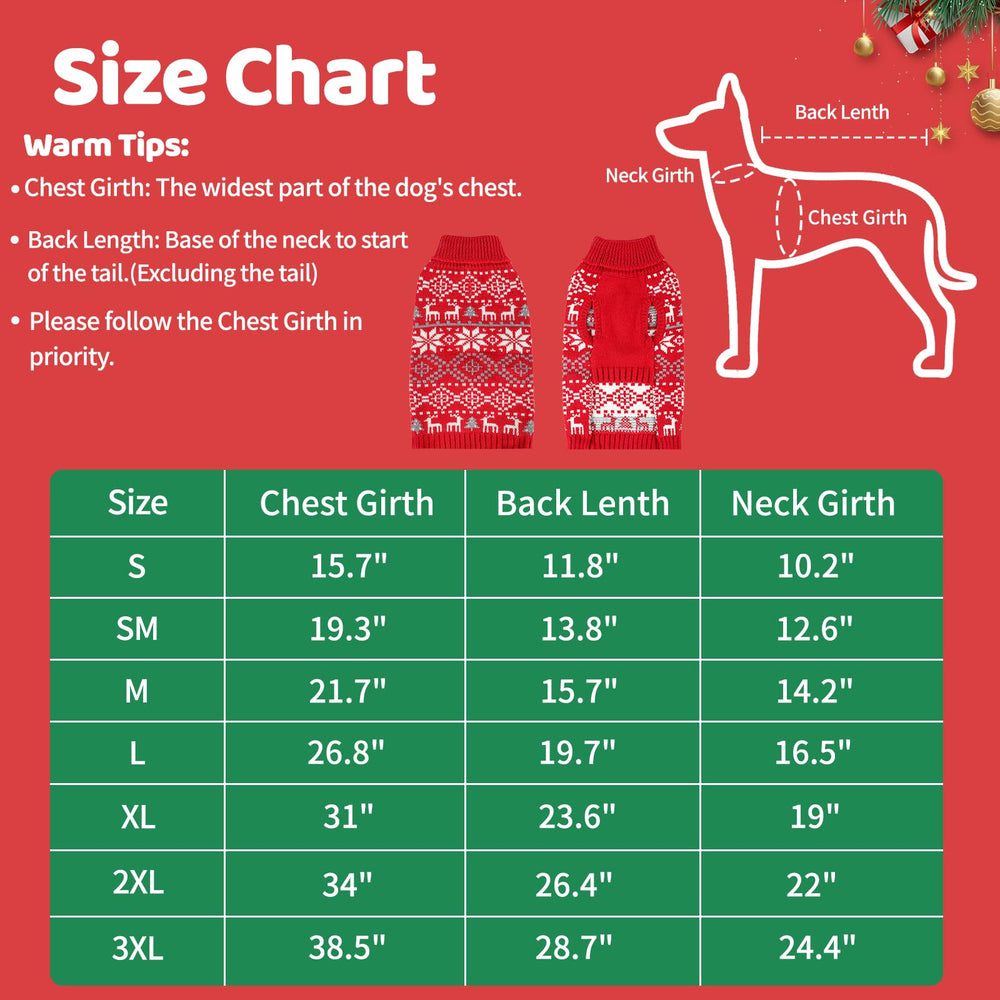 Midollarle extra-large dog Christmas sweater turtleneck detail for windproof warmth on cold walks