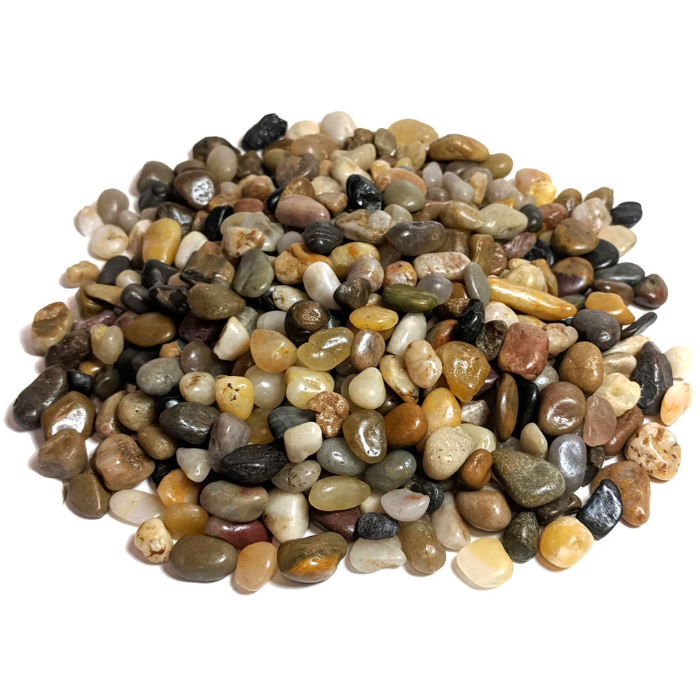 Midwest Hearth polished pebbles used in succulent containers for simple decorative décor