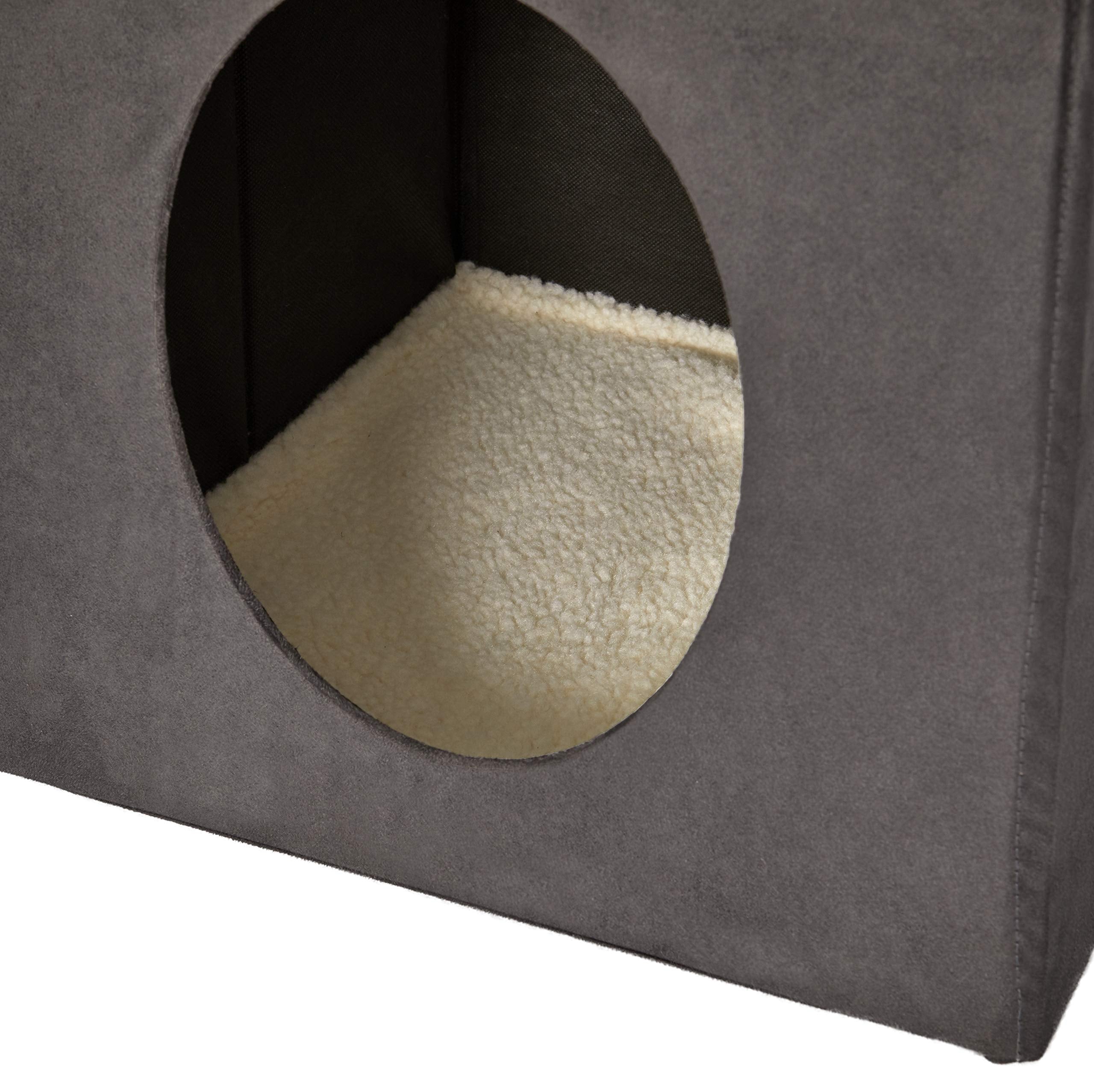 MidWest Homes for Pets cat cube foldable design for simple storage and travel convenience