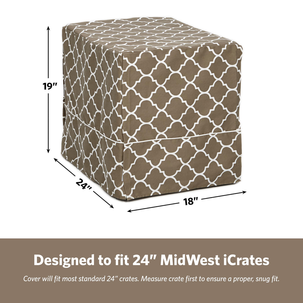 MidWest Homes for Pets crate cover machine washable for easy maintenance.