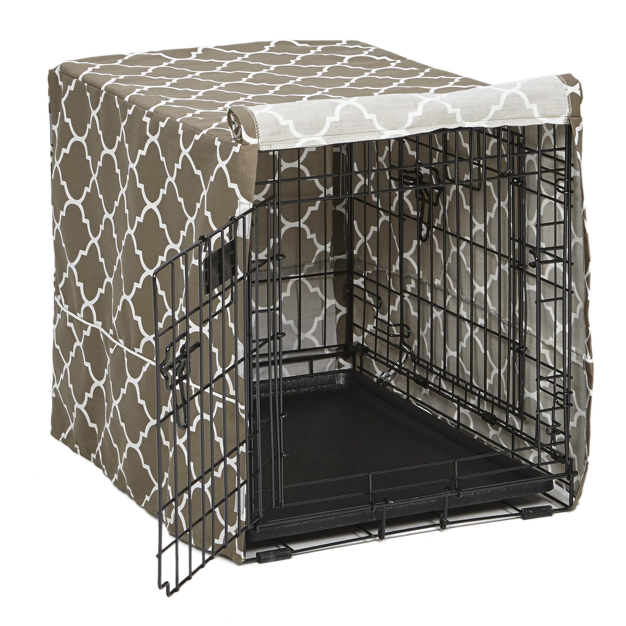 MidWest Homes for Pets crate cover with teflon protection resists stains.