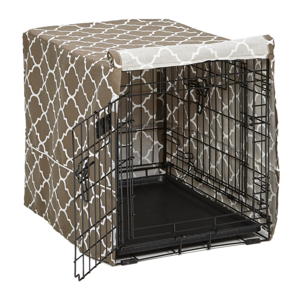 MidWest Homes for Pets crate cover with teflon protection resists stains.