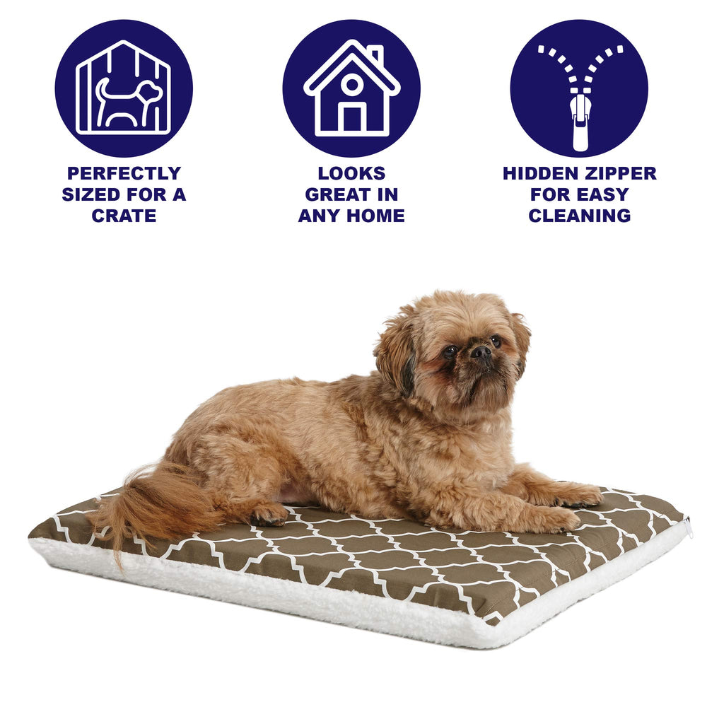 MidWest Homes for Pets reversible cover – fleece side for cozy warmth and easy cleaning.