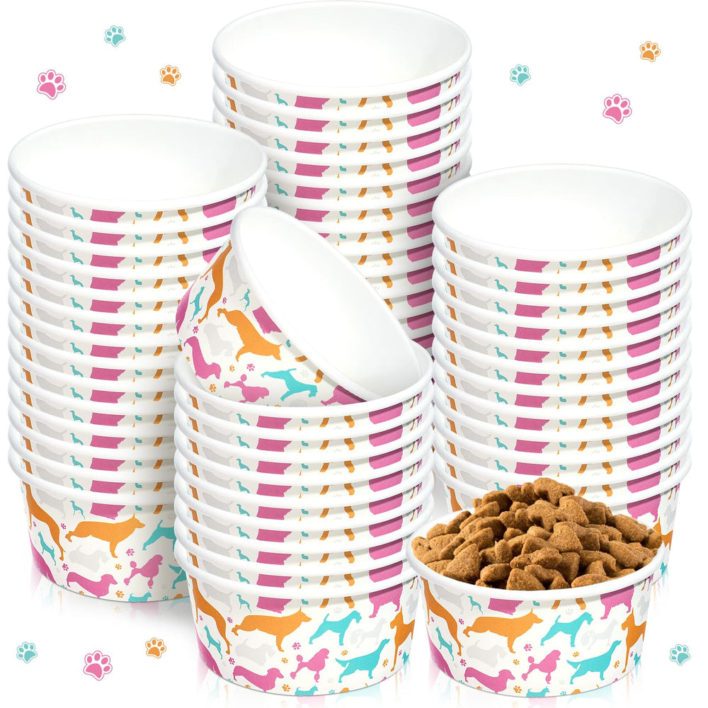 Mifoci disposable dog bowls pack of 100 for easy on-the-go feeding.