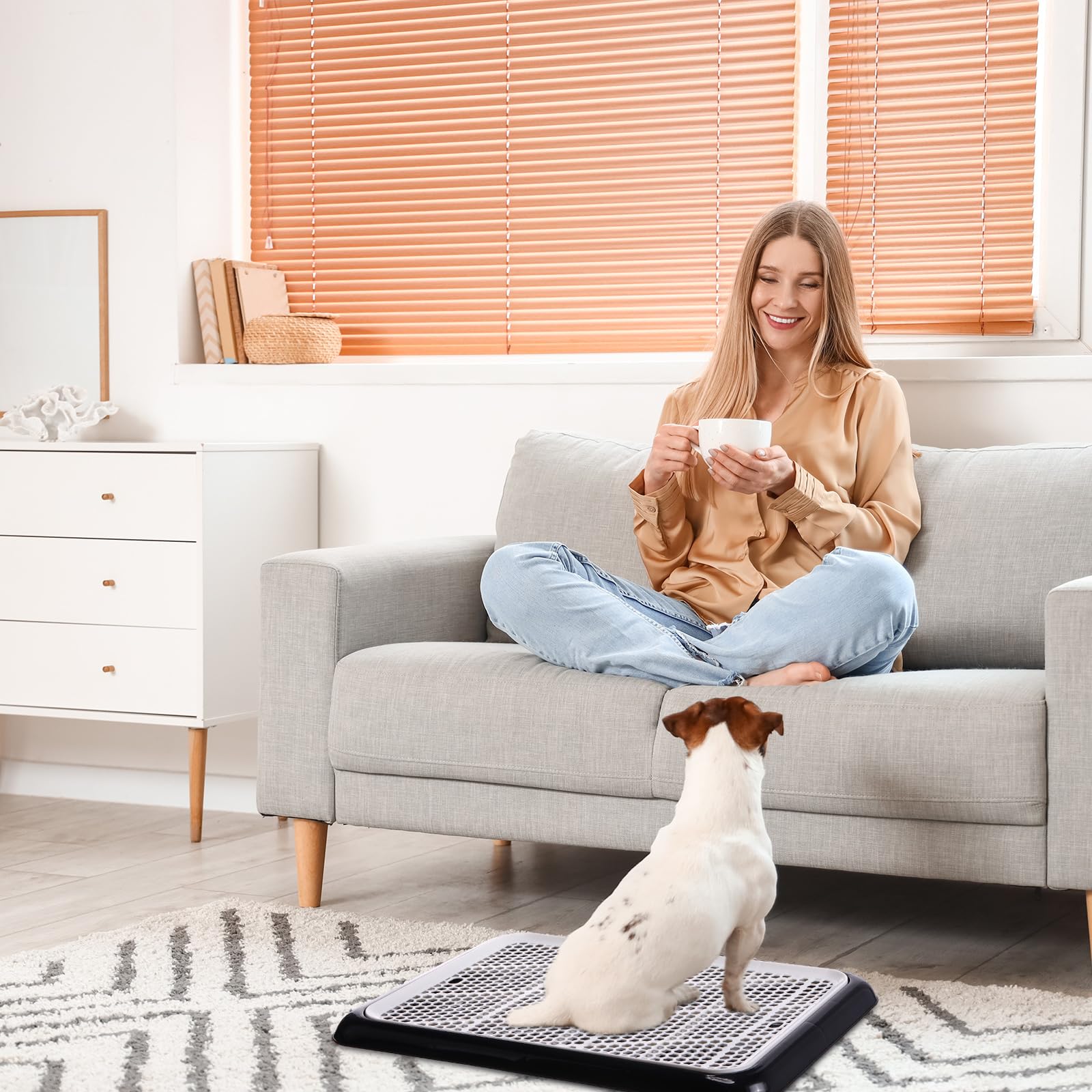 Mifoci dog potty tray suitable for indoor and outdoor use