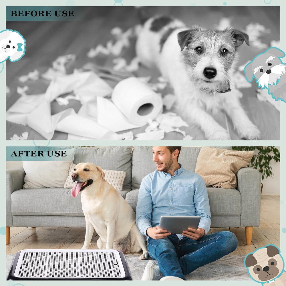 Mifoci dog potty tray low entrance design for easy access